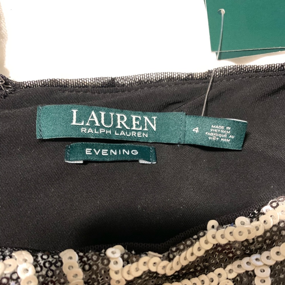 LAUREN RALPH LAUREN Women's Sequin Dress Size 4 - Picture 9 of 11